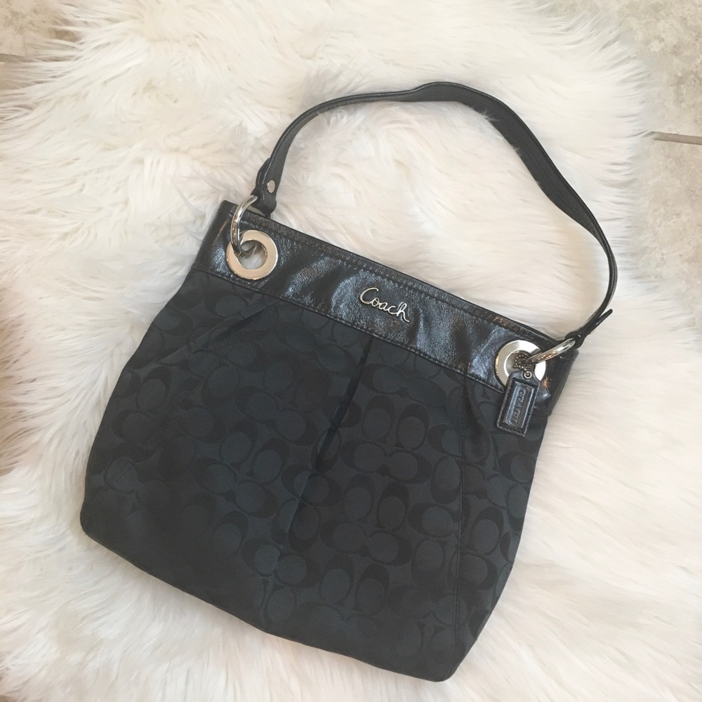Black Coach Handbag - Picture 2 of 10